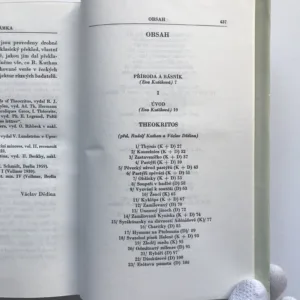 Písně pastvin a lesů, Theokritos, Moschos, Bión, Columella, Vergilius