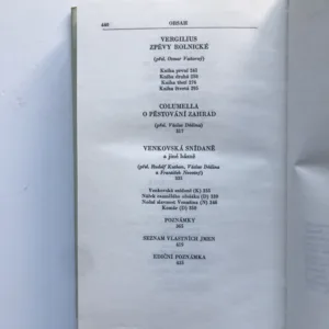 Písně pastvin a lesů, Theokritos, Moschos, Bión, Columella, Vergilius