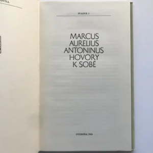 Hovory k sobě, Marcus Aurelius Antonius