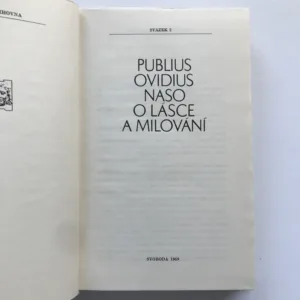 O lásce a milování, Publius Ovidius Naso
