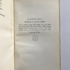 Kohout plaší smrt, František Halas