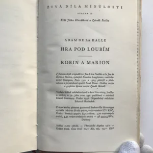 Hra pod loubím / Robin a Marion, Adam de la Halle