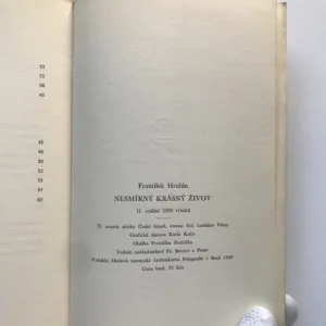 Nesmírný krásný život, František Hrubín