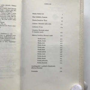 O vlastním osudu, Platón, Augustus, Flavius Josephus, Iulianus, Lúkianos, Libanios, Marcus Aurelius