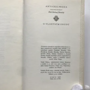 O vlastním osudu, Platón, Augustus, Flavius Josephus, Iulianus, Lúkianos, Libanios, Marcus Aurelius