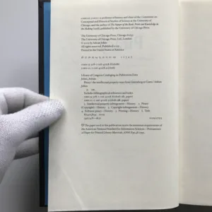 Piracy – The Intellectual Property Wars from Gutenberg to Gates, Adrian Johns