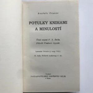 Potulky knihami a minulostí, Anatole France
