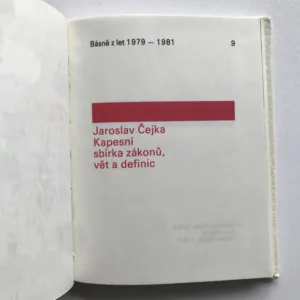 Kapesní sbírka zákonů, vět a definic, Jaroslav Čejka