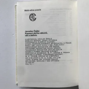 Kapesní sbírka zákonů, vět a definic, Jaroslav Čejka
