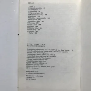 Nisa, dcera Kungů (Intimní život ženy mizejícího světa), Marjorie Shostaková