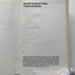V bouři zrál můj hlas, Alexandr Sergejevič Puškin
