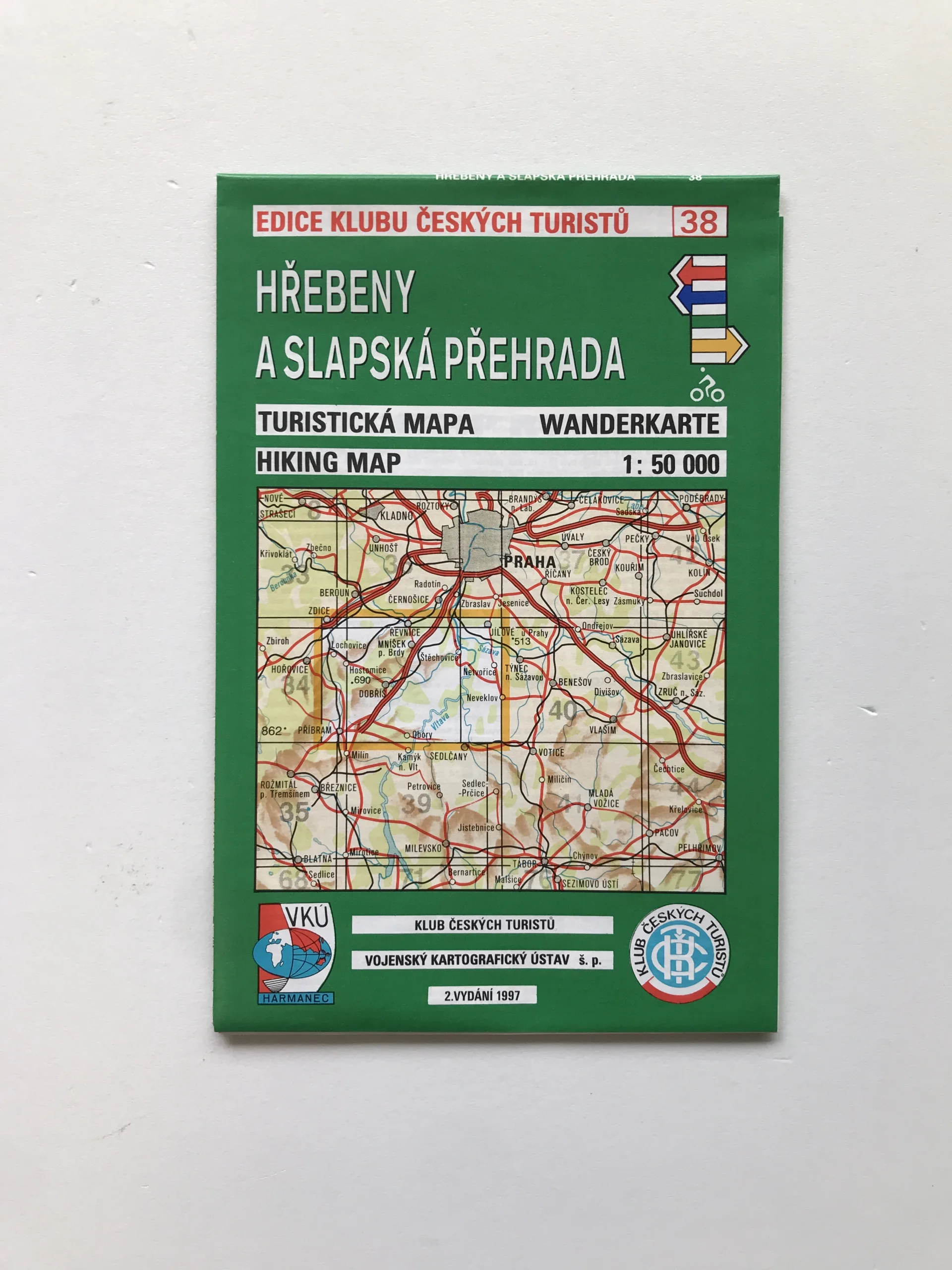 Hřebeny a Slapská přehrada (1:50 000)