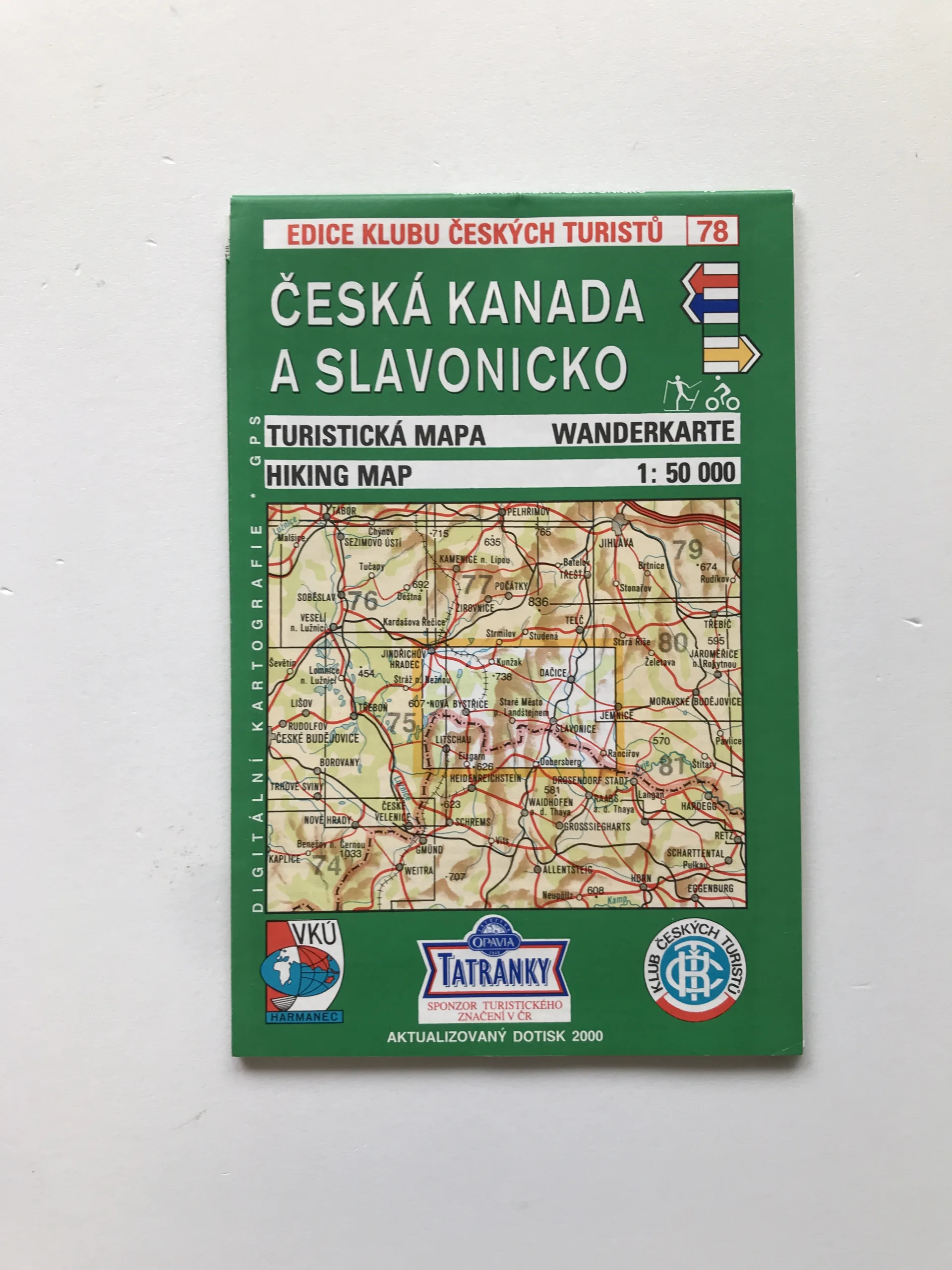 Česká Kanada a Slavonicko (1:50 000)