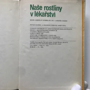 Naše rostliny v lékařství, Jaroslav Korbelář, Zdeněk Endris, Jindřich Krejča
