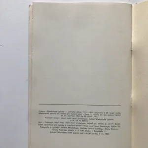 Přírůstky sbírek 1972-1983