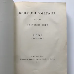 Bedřich Smetana 1-3, Zdeněk Nejedlý