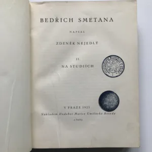 Bedřich Smetana 1-3, Zdeněk Nejedlý