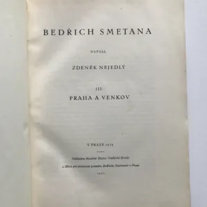 Bedřich Smetana 1-3, Zdeněk Nejedlý