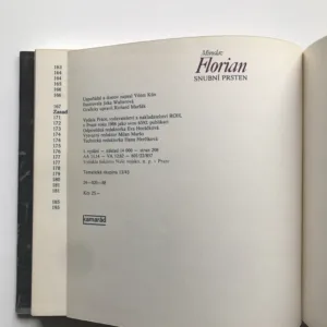 Snubní prsten (věnování autora), Miroslav Florian