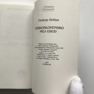 Československo, můj osud I/1+2, Prokop Drtina