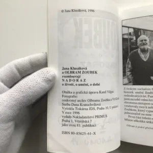 Nadoraz o životě, o umění, o době, Olbram Zoubek, Jana Klusáková