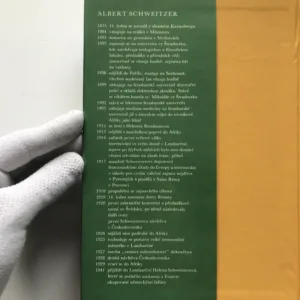 Světlo v pralese (Život a dílo Alberta Schweitzera)