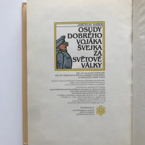 Osudy dobrého vojáka Švejka za Světové války 1-4, Jaroslav Hašek