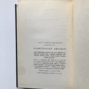 Zamřížované zrcadlo, Ivan Olbracht