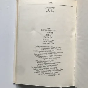 Slunce jsem zadržel (Životopis Mikuláše Koperníka), Mira Jaworczaková