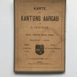Karte des Kantons Aargau (1:200 000), R. Leuzinger