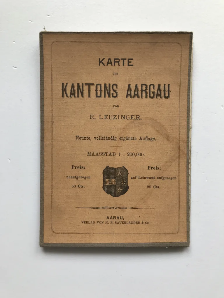Karte des Kantons Aargau (1:200 000), R. Leuzinger