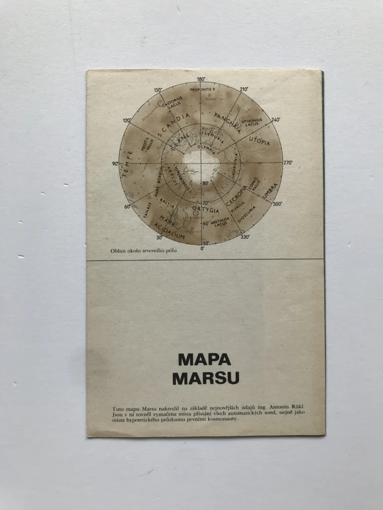 Mapa Marsu, Antonín Rükl