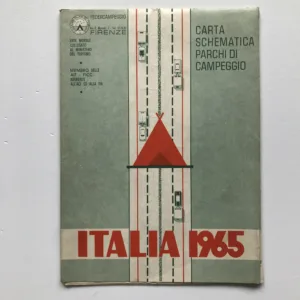 Italia 1965 (Carta schematica parchi di campeggio)