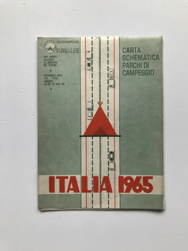 Italia 1965 (Carta schematica parchi di campeggio)
