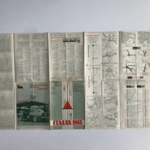 Italia 1965 (Carta schematica parchi di campeggio)