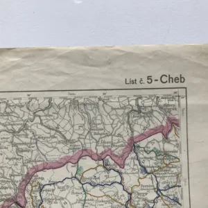 Cheb – Státní a okresní silnice (1:200 000)