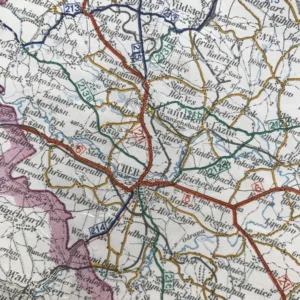 Cheb – Státní a okresní silnice (1:200 000)