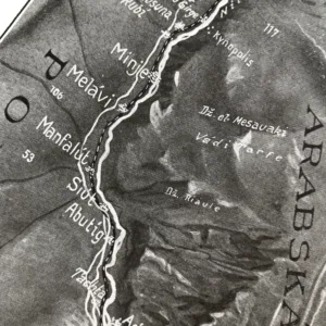 Plastická mapa oblasti průplavu a zálivu Suezského