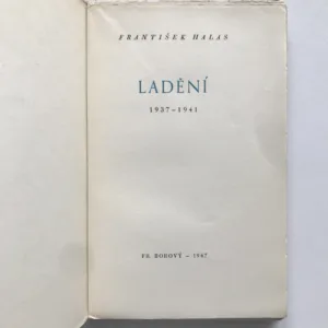 Ladění, František Halas