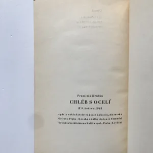 Chléb s ocelí, František Hrubín