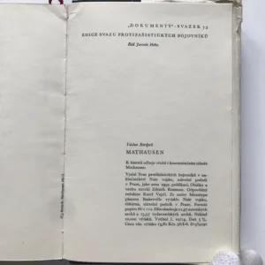 Mauthausen (K historii odboje vězňů v koncentračním táboře Mauthausen), Václav Berdych