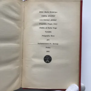 Cesta zpátky, Erich Maria Remarque