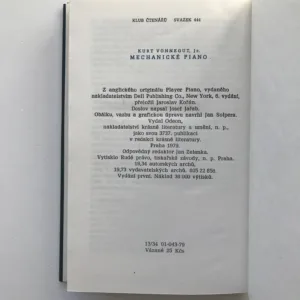 Mechanické piano, Kurt Vonnegut