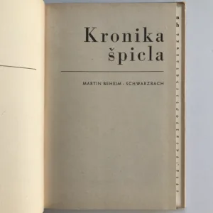 Kronika špicla, Martin Beheim-Schwarzbach
