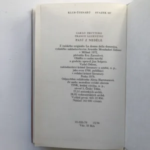 Paní z neděle, Carlo Fruttero, Franco Lucentini