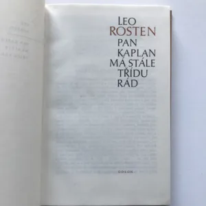 Pan Kaplan má stále třídu rád, Leo Rosten