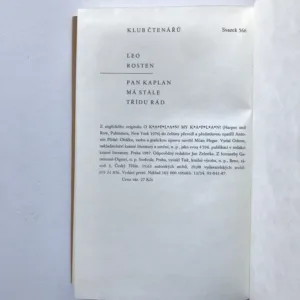 Pan Kaplan má stále třídu rád, Leo Rosten