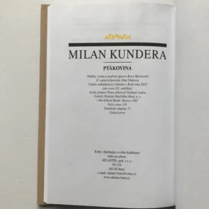 Ptákovina, Milan Kundera