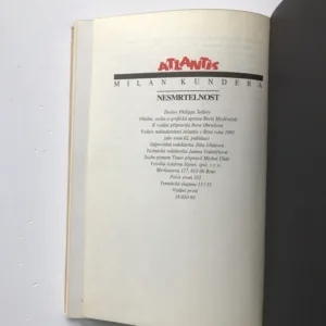 Nesmrtelnost, Milan Kundera