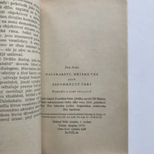 Dalskabáty hříšná ves aneb Zapomenutý čert, Jan Drda